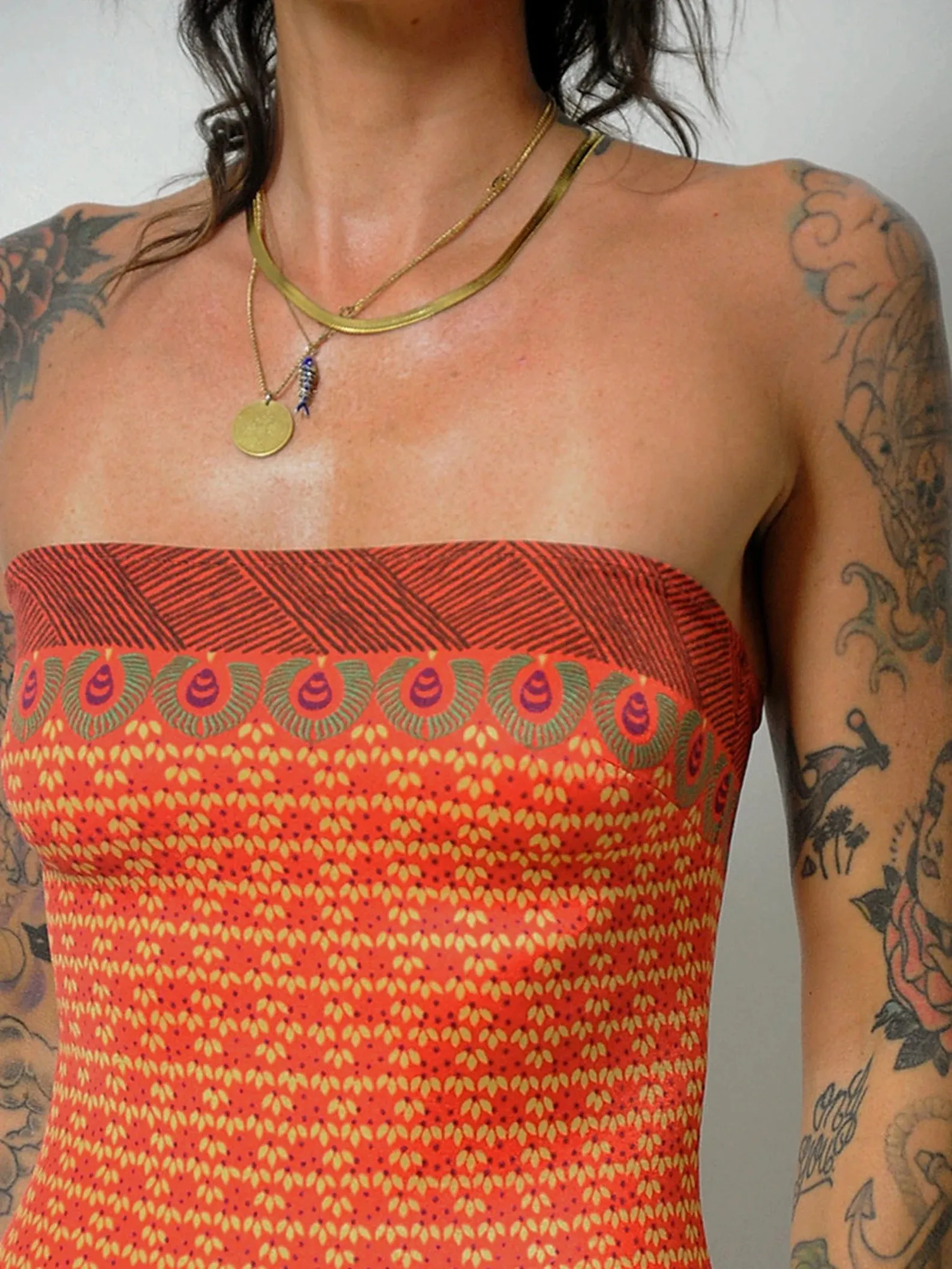 1970's Sassafras Strapless Swimsuit