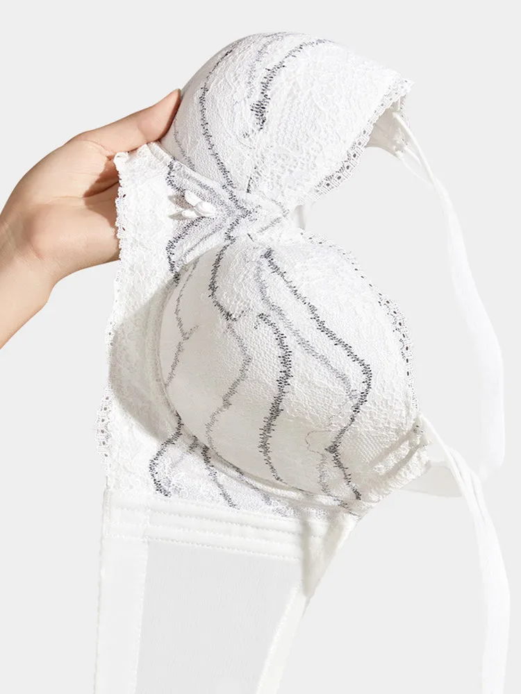 3D Comfort Push-Up Lace Bra with Enhanced Lift and Support