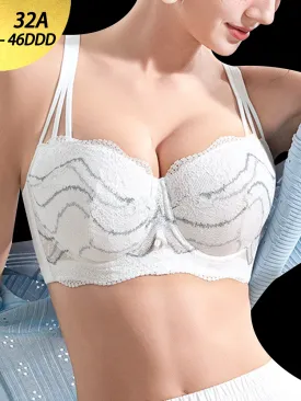 3D Comfort Push-Up Lace Bra with Enhanced Lift and Support