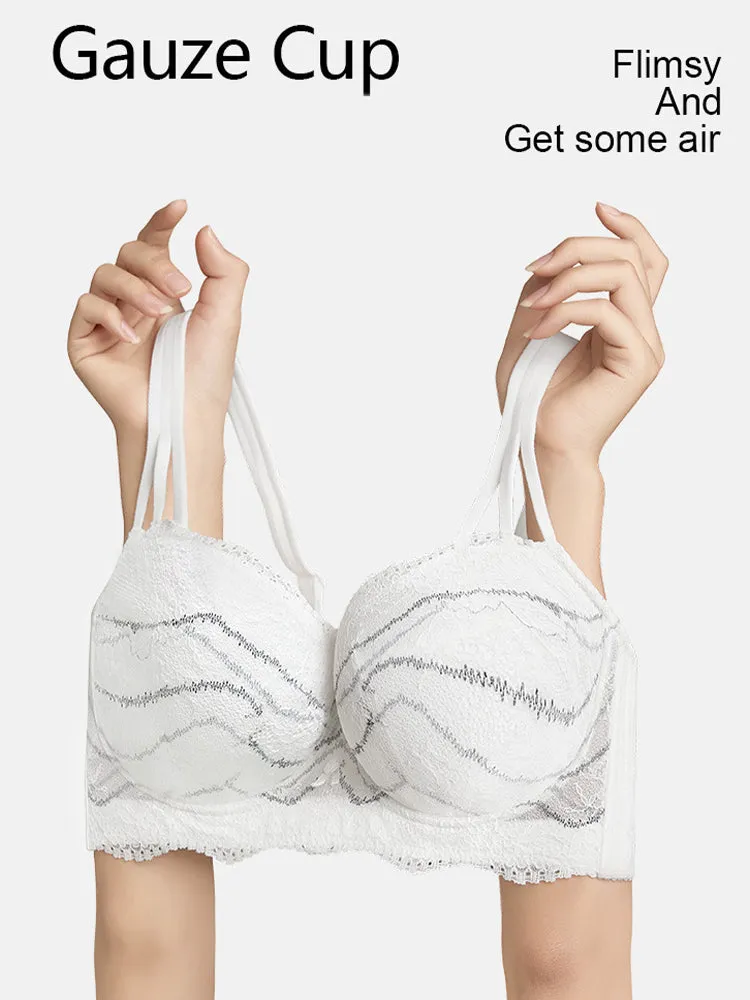 3D Comfort Push-Up Lace Bra with Enhanced Lift and Support
