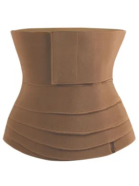 4 Meters Elastic Waist Cincher Velcro Girdle Sports Workout Body Shaper Belt
