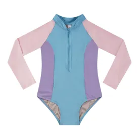 Aqua Blu Junior Long Sleeve One Piece AG24057SS - Stepping Stones