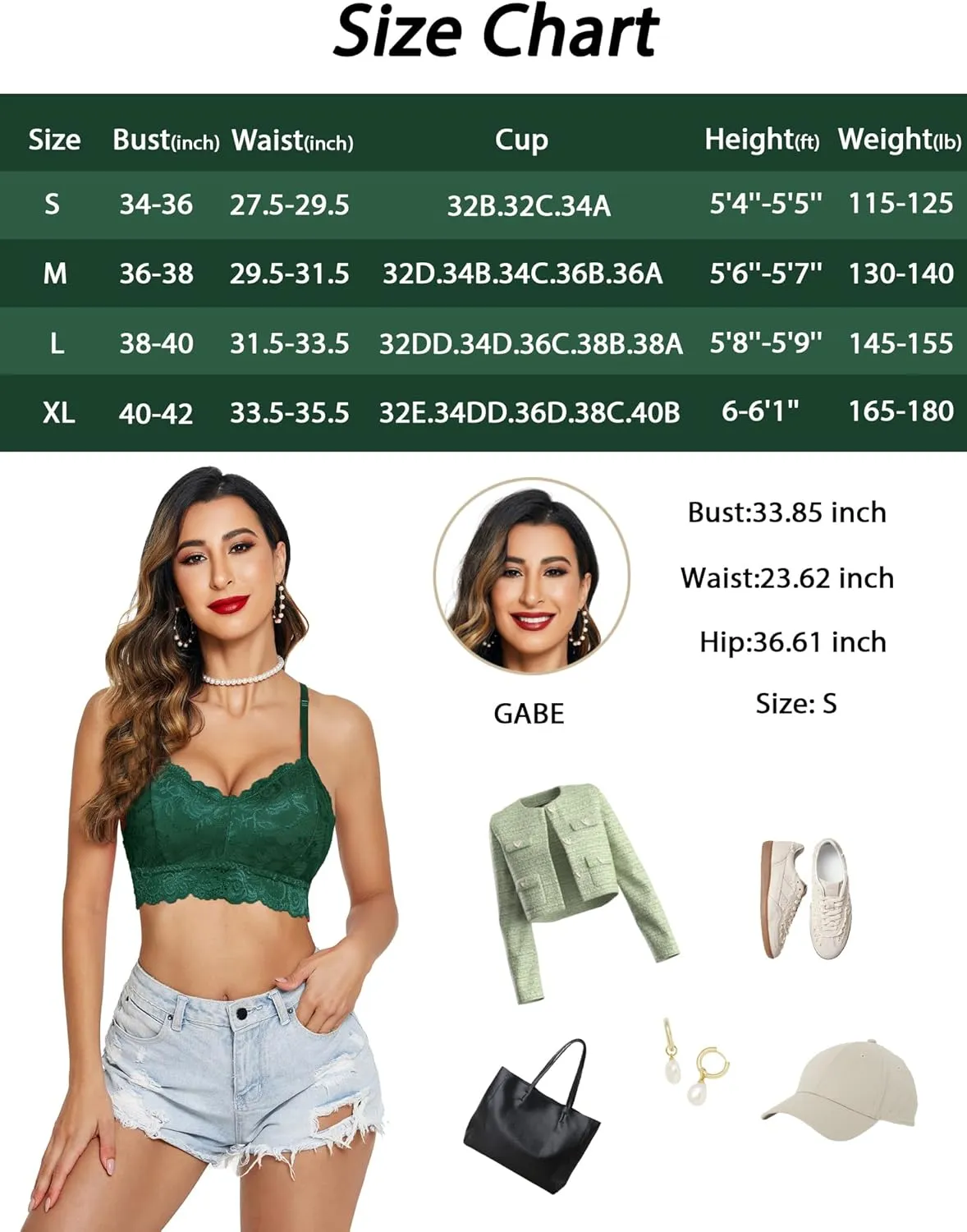Avidlove Lace Bralettes for Women Padded Bralette Camisole Racerback Crop Top Floral Lace Bralettes V Neck