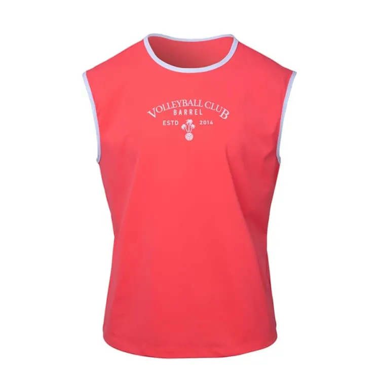 Barrel Mens Volley Sleeveless Rashguard-RED