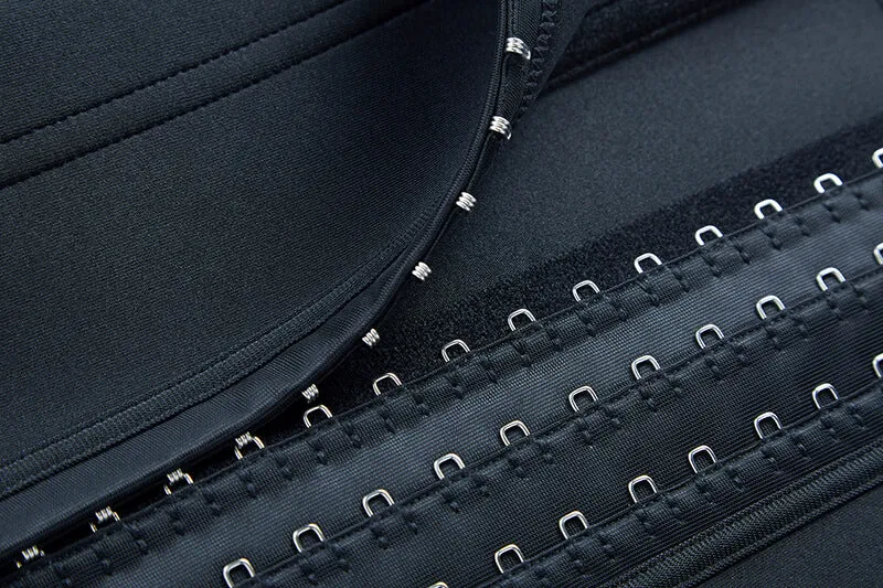 Boned Waist Trainer in Black (XS-6XL) [7 Bones]