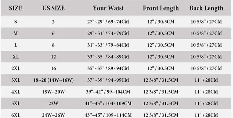 Boned Waist Trainer in Black (XS-6XL) [7 Bones]