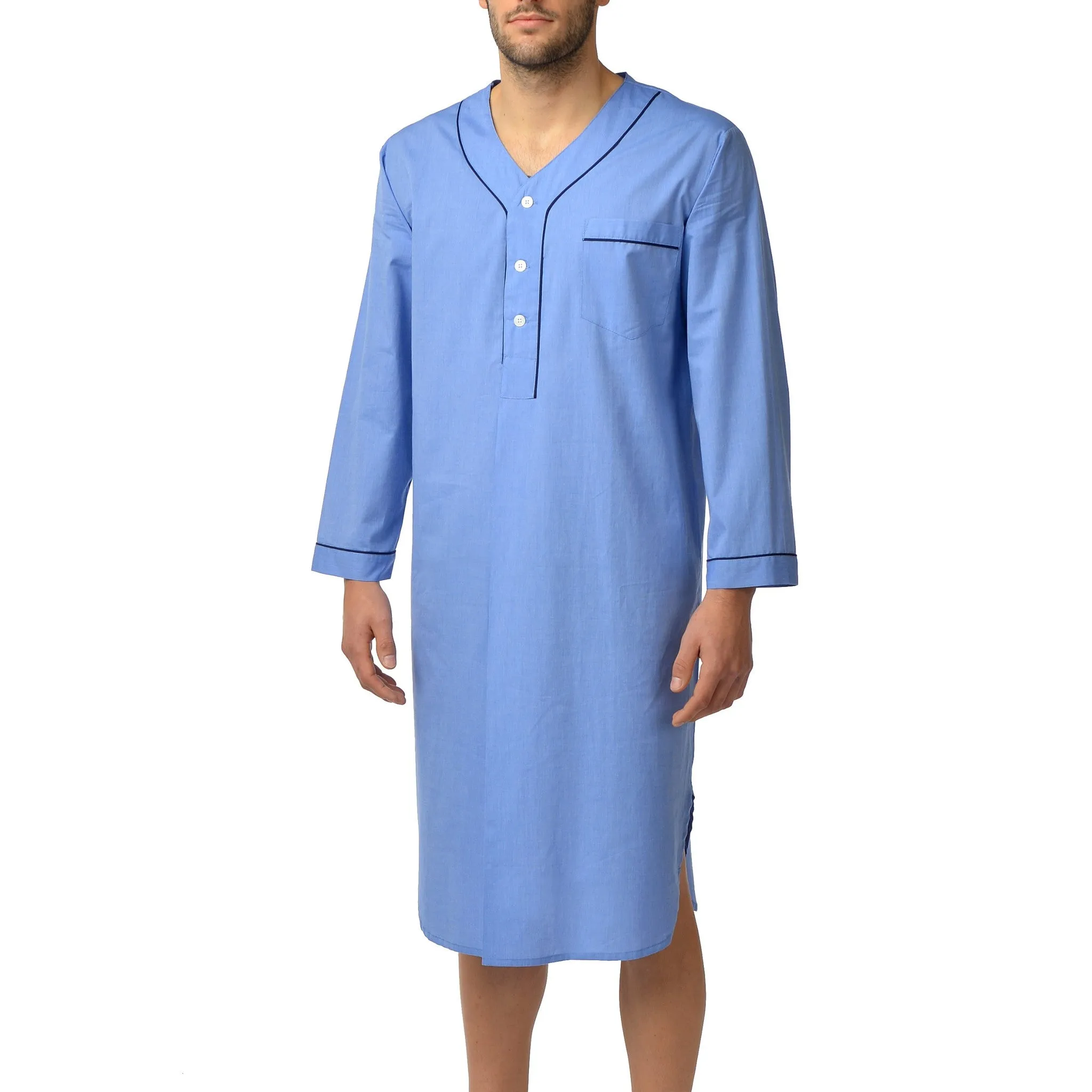 Cotton Nightshirt In Blue