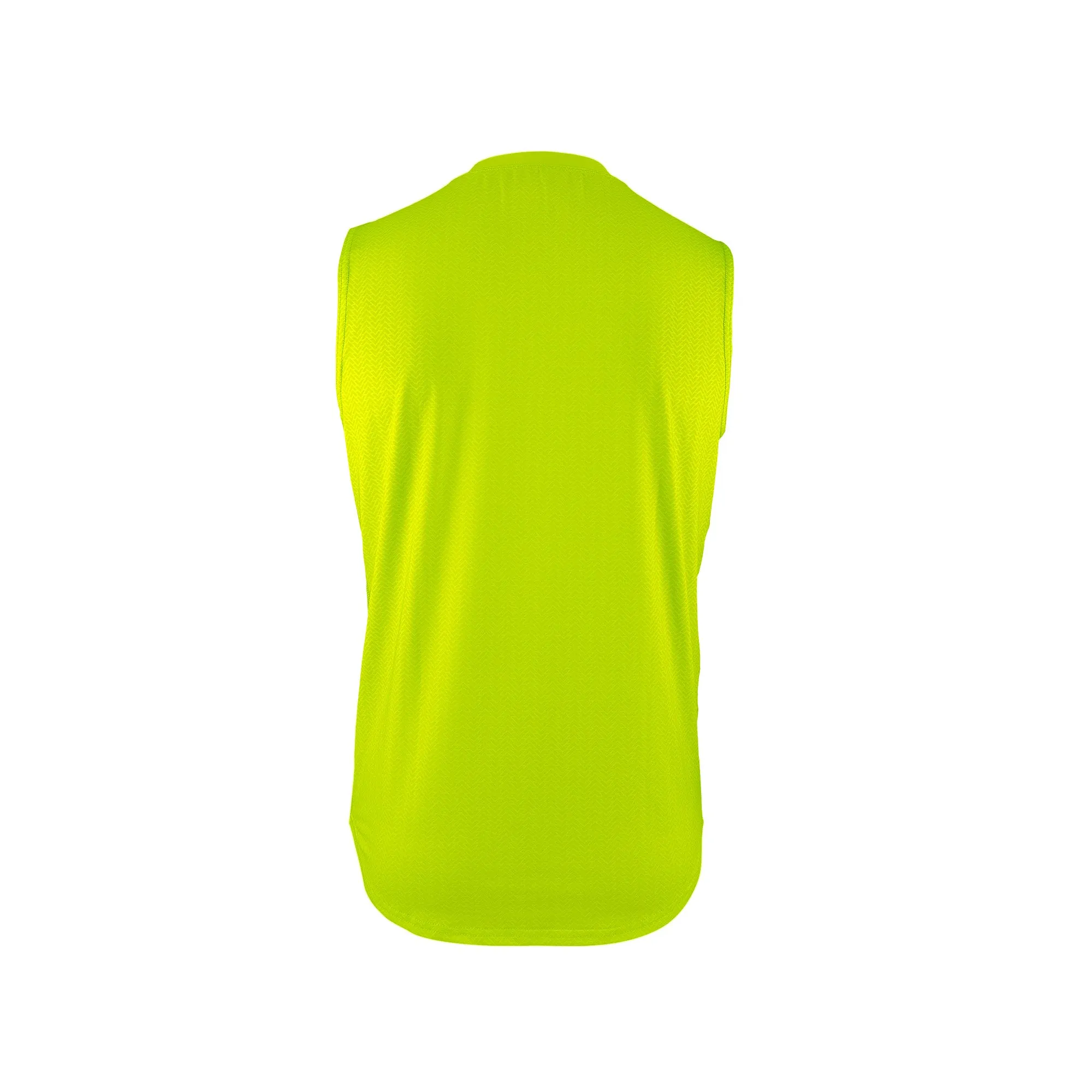 Cross Paddles Sleeveless UPF 30 Shirt in Safety Green