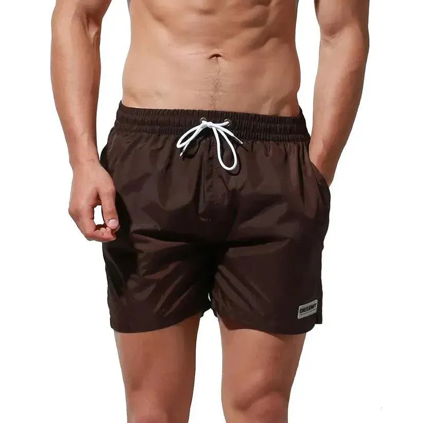 Desmiit Men's 3-Inch Nylon Board Shorts - Quick-Dry Beach & Gym Shorts S7937