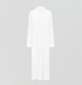 Floor length relaxed fit nightshirt [Linen White]