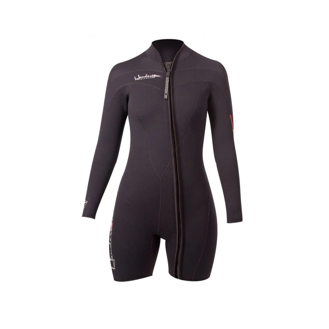 Henderson 3mm Womens Thermoprene Front Zip Long Sleeve Shorties Wetsuit