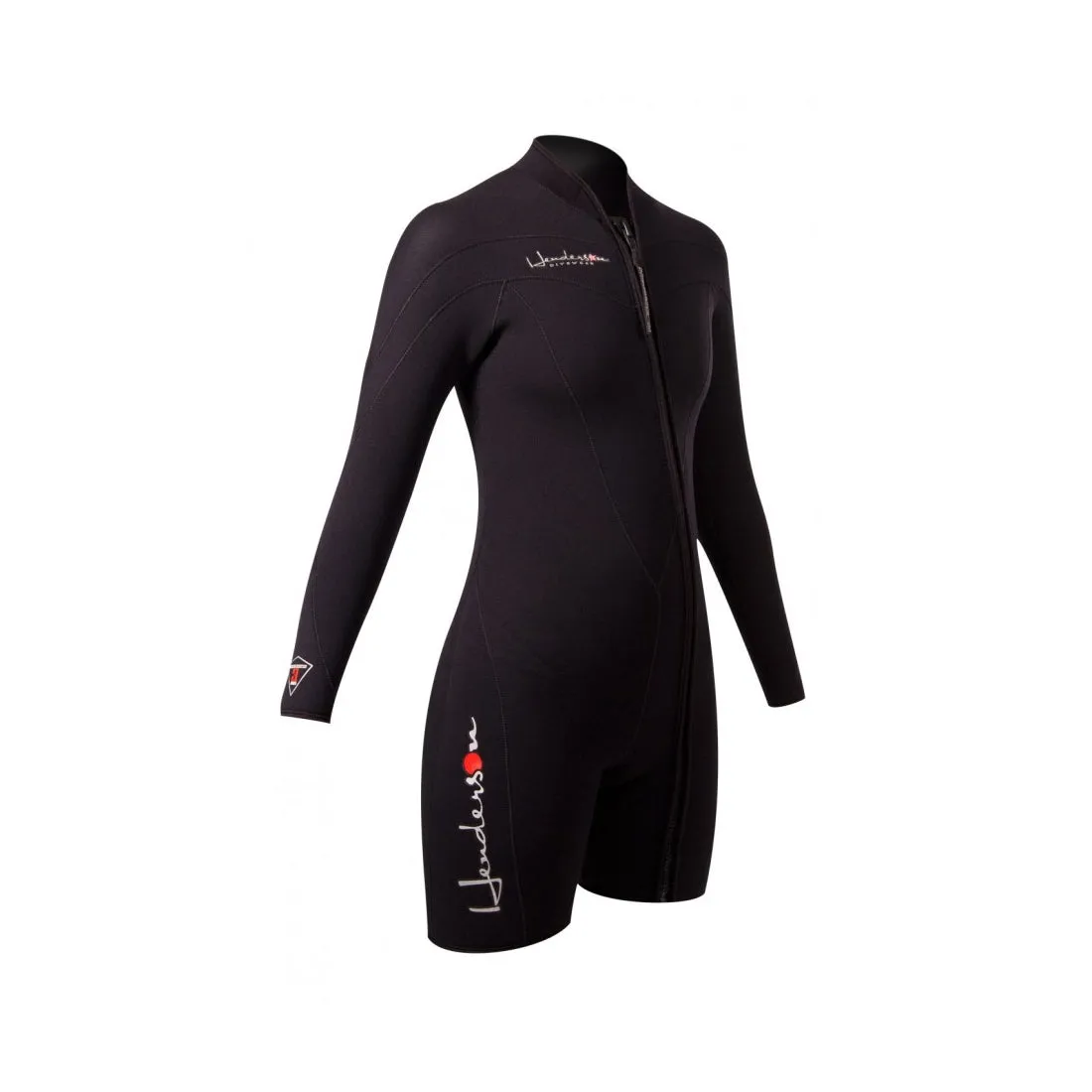 Henderson 3mm Womens Thermoprene Front Zip Long Sleeve Shorties Wetsuit
