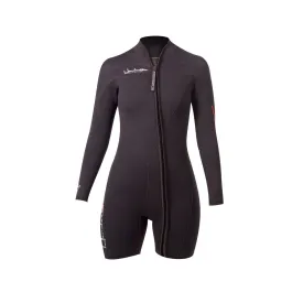 Henderson 3mm Womens Thermoprene Front Zip Long Sleeve Shorties Wetsuit