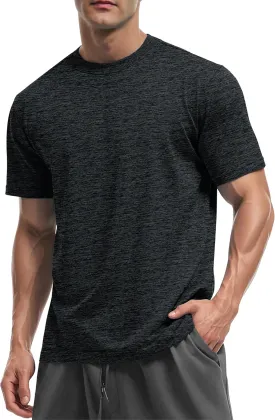 MAGCOMSEN Men's Short Sleeve Sun Protection Shirts Quick Dry Athletic T-Shirts Hiking Running Workout Gym Rash Guard