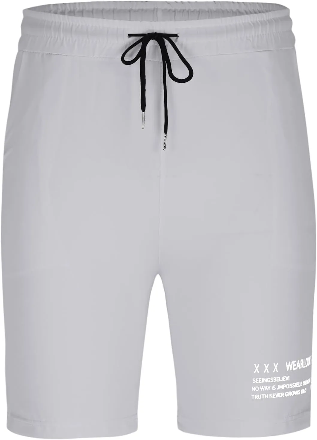 Men's Athletic Shorts with Pockets Quick Dry Plus Size Gym Running Workout Lightweight Casual Activewear Trunks
