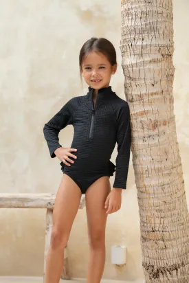Mini Blake Surfsuit - Black Runch