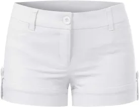 MixMatchy Women's Casual Body Enhancing Comfort Cuffed Shorts with Pockets