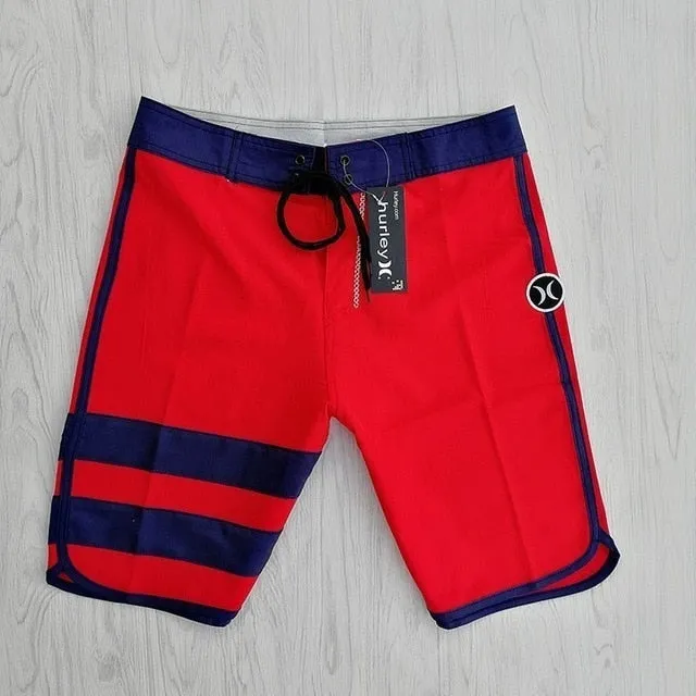 New Brand Quick Dry Men Elastic Spandex Board Shorts