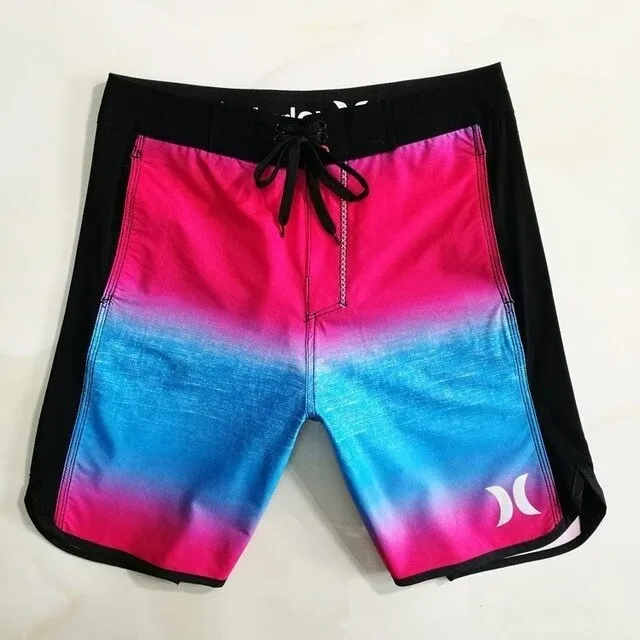New Brand Quick Dry Men Elastic Spandex Board Shorts