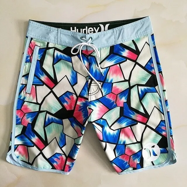 New Brand Quick Dry Men Elastic Spandex Board Shorts