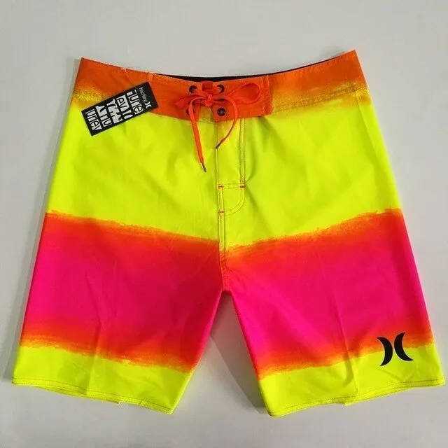 New Brand Quick Dry Men Elastic Spandex Board Shorts