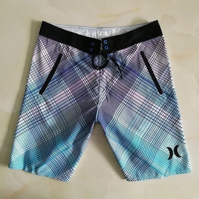 New Brand Quick Dry Men Elastic Spandex Board Shorts