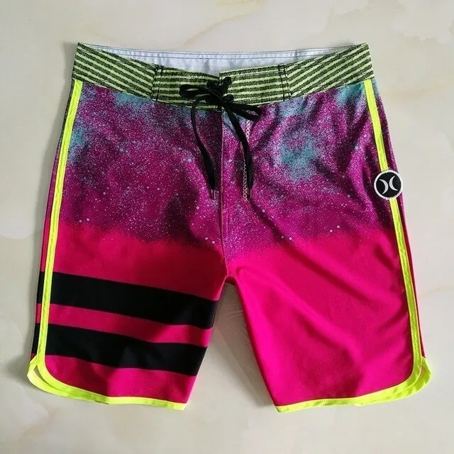 New Brand Quick Dry Men Elastic Spandex Board Shorts