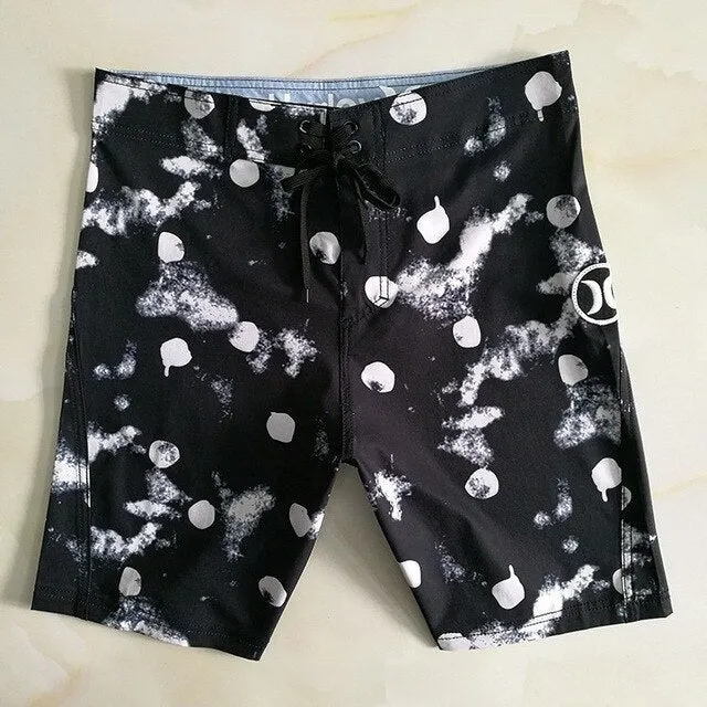 New Brand Quick Dry Men Elastic Spandex Board Shorts