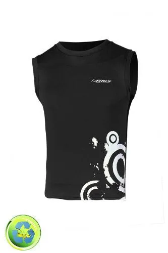 New Tilos Mens 6oz Anti-UV Sleeveless Rash Guard (Small) for Scuba Diving, Snorkeling, Swimming & Surfing - Black/White