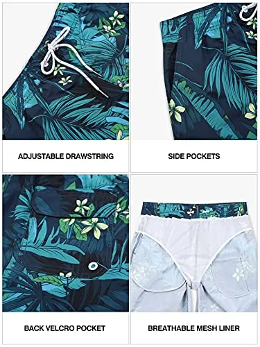Quick Dry Board Shorts with Mesh Lining