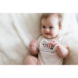 "My Mommy Needs a Hand" Poker Short Sleeve Romper