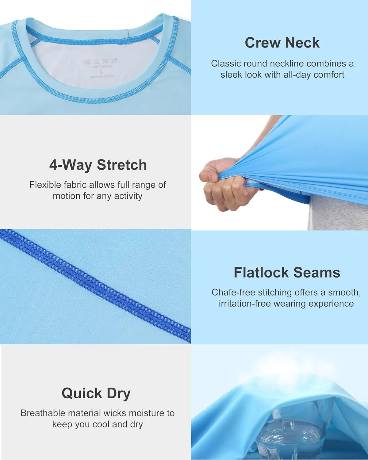 Roadbox Men's Swim Shirts Short Sleeve, UPF 50  UV Sun Protection SPF Rash Guard, Quick Dry Surf Water Beach Fishing T Shirt