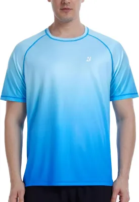 Roadbox Men's Swim Shirts Short Sleeve, UPF 50  UV Sun Protection SPF Rash Guard, Quick Dry Surf Water Beach Fishing T Shirt