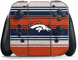 Skinit Decal Gaming Skin Compatible with Nintendo Switch Joy Con Controller - Officially Licensed NFL Denver Broncos Trailblazer Design