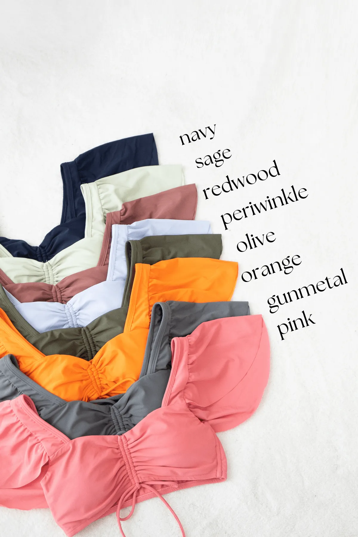 SLEEVED FRONT-TIE BIKINI TOP