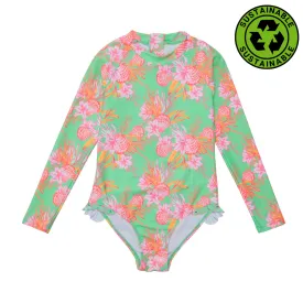 Snapper Rock Coastal Shells Sustainable Leg Frill Surf Suit G60048L