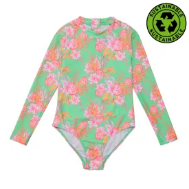 Snapper Rock Coastal Shells Sustainable Long Sleeve Surf Suit G60049L