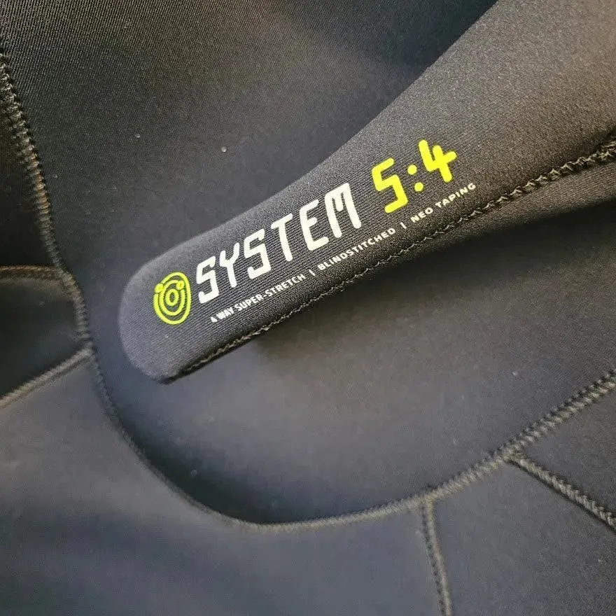 Sola Kids System 5/4mm Front Zip Wetsuit Black