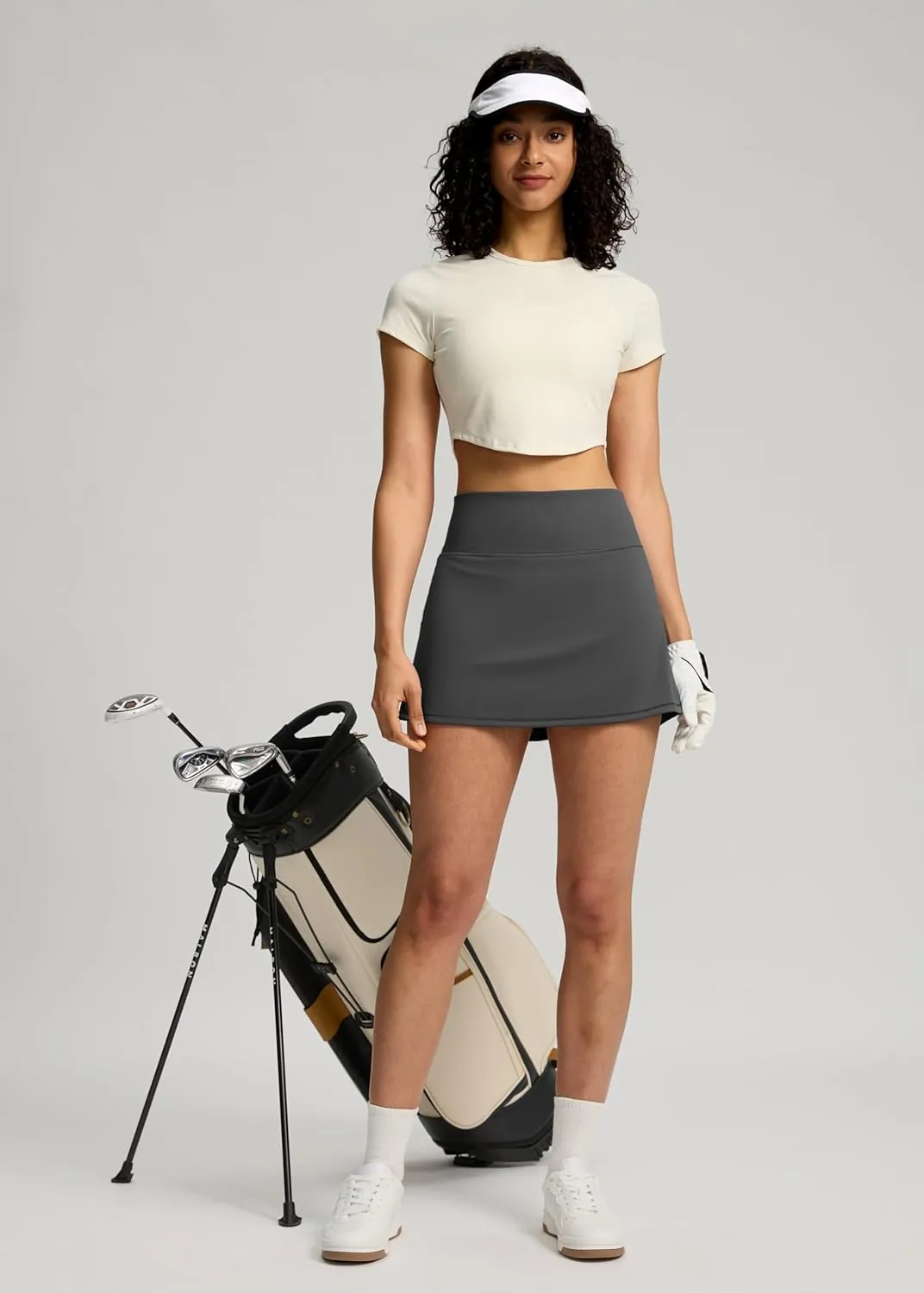 Soothfeel Tennis Skirts for Women High Waisted Golf Skirt with Shorts Pockets Workout Athletic Skort for Summer Casual
