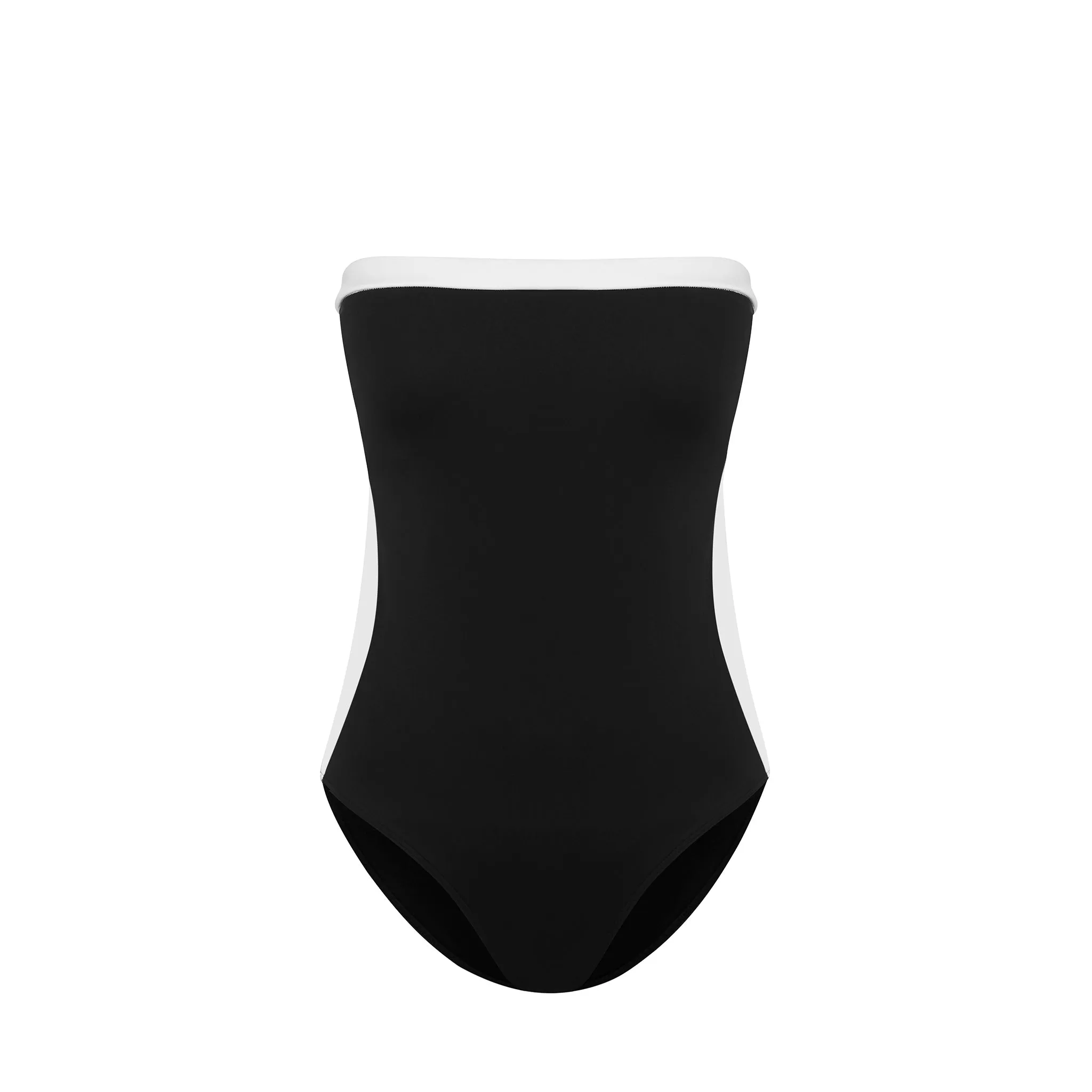 Strapless one piece