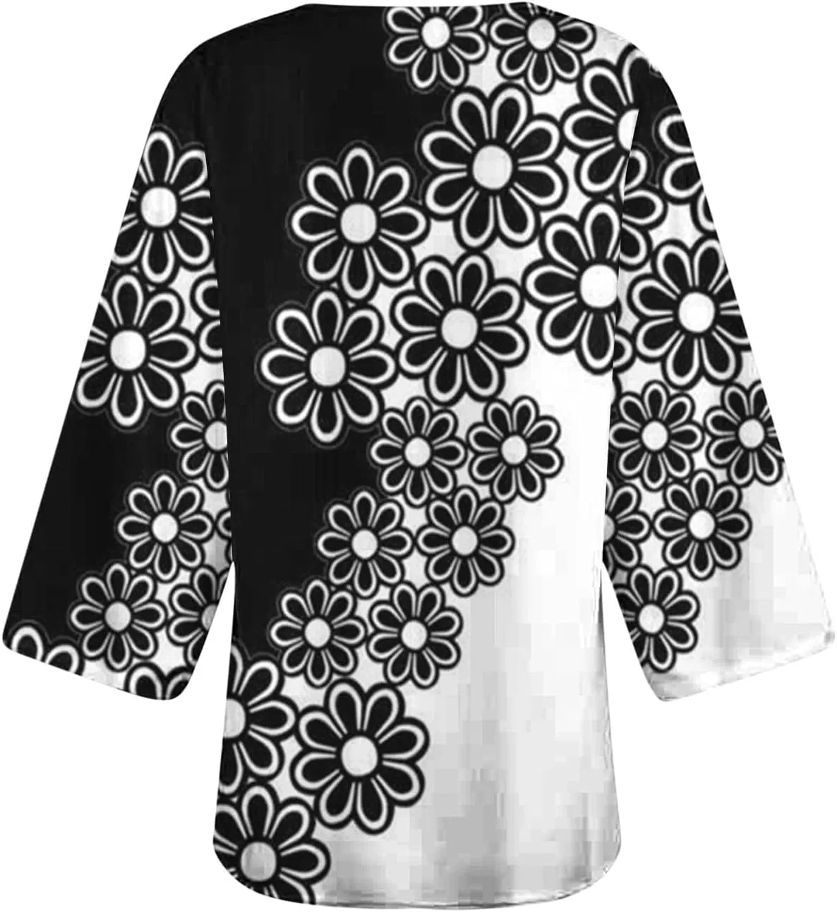 Summer Puff Sleeve Cardigans Womens Fashion Floral Printed Kimono Cardigan Casual Loose Fit lightweight Cover Up Blouse Tops