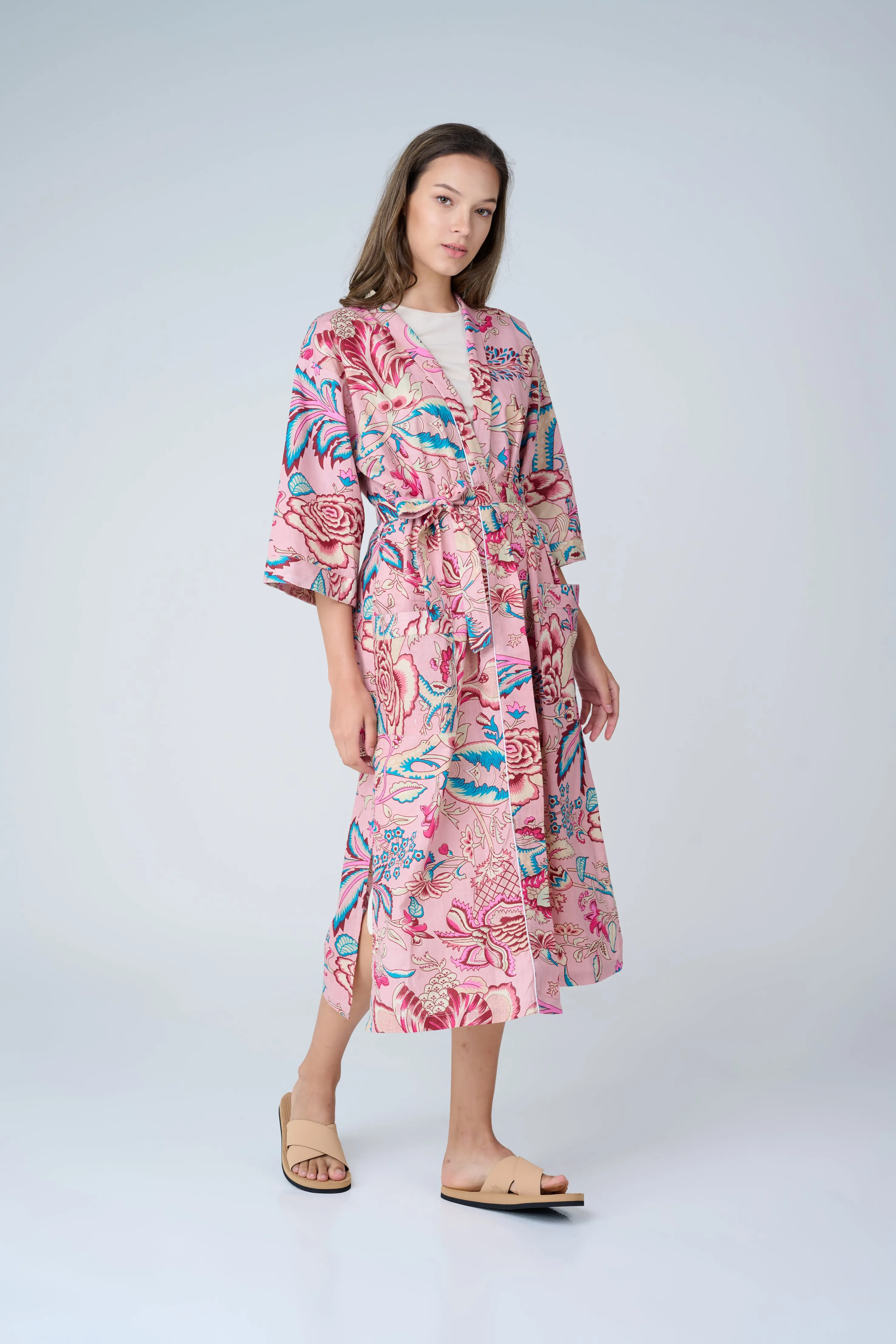 The Softest Cotton Kimono Robe