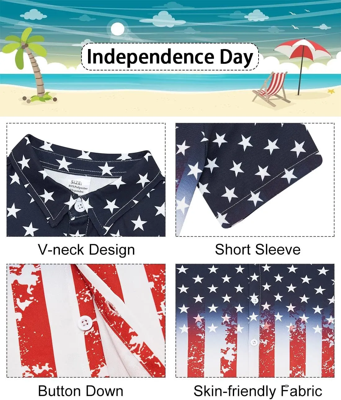 uideazone 2-10 Years Boys Button Down Shirts 3D Graphic Hawaiian Aloha Short Sleeve Dress Shirt Tops
