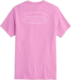 vineyard vines Men's Drift Dye Outlined Surf Logo Short-Sleeve Pocket Tee