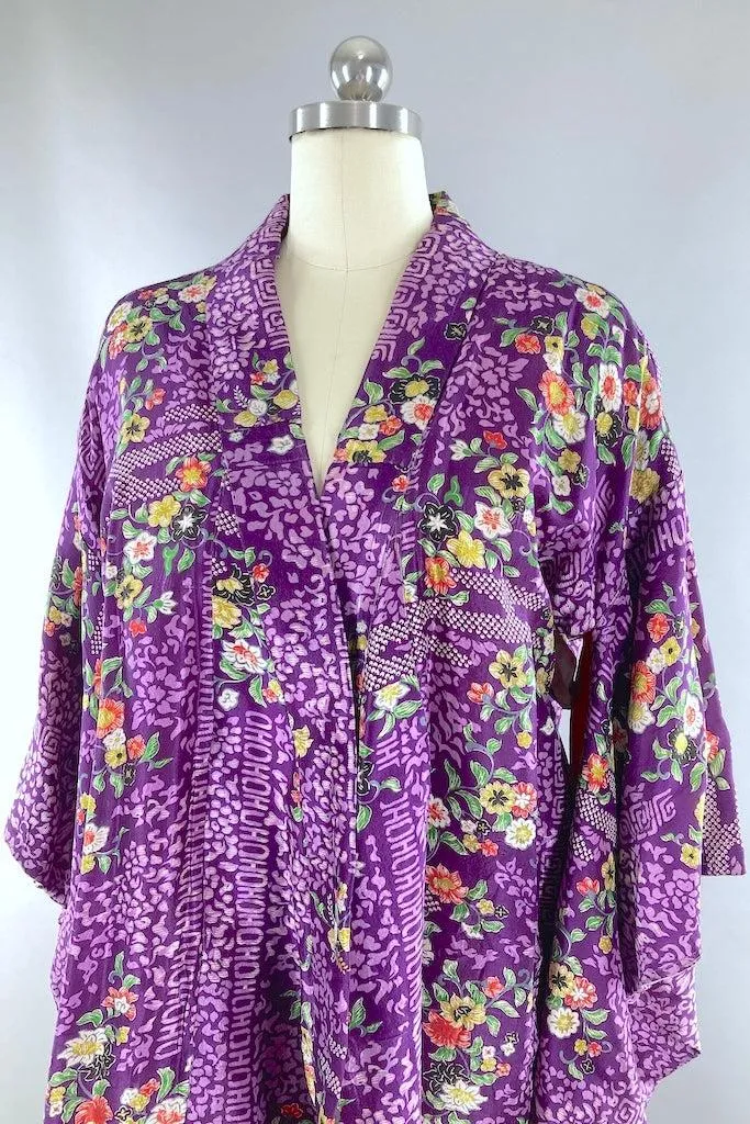 Vintage 1920s Silk Kimono Cardigan