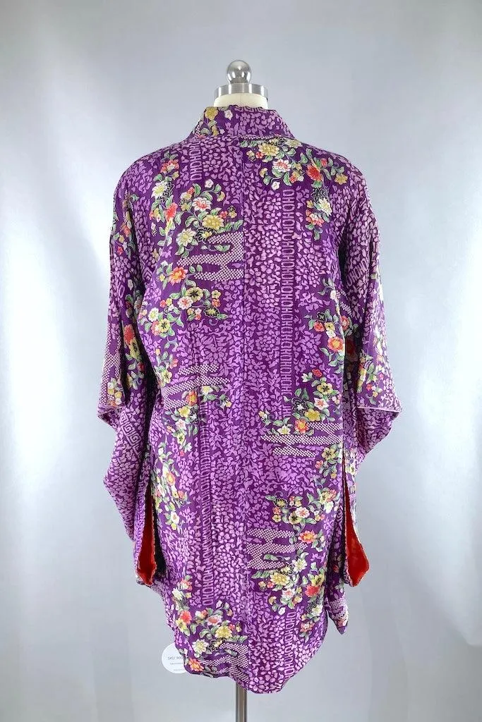 Vintage 1920s Silk Kimono Cardigan