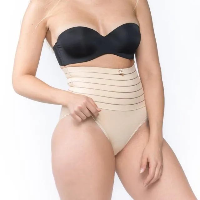 Women High Waist Shaping Brief With Waist Bands