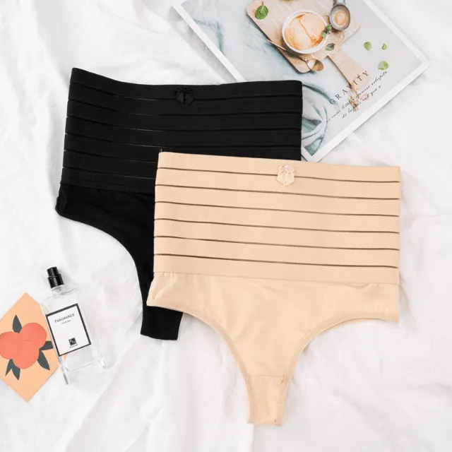 Women High Waist Shaping Thong With Waist Bands