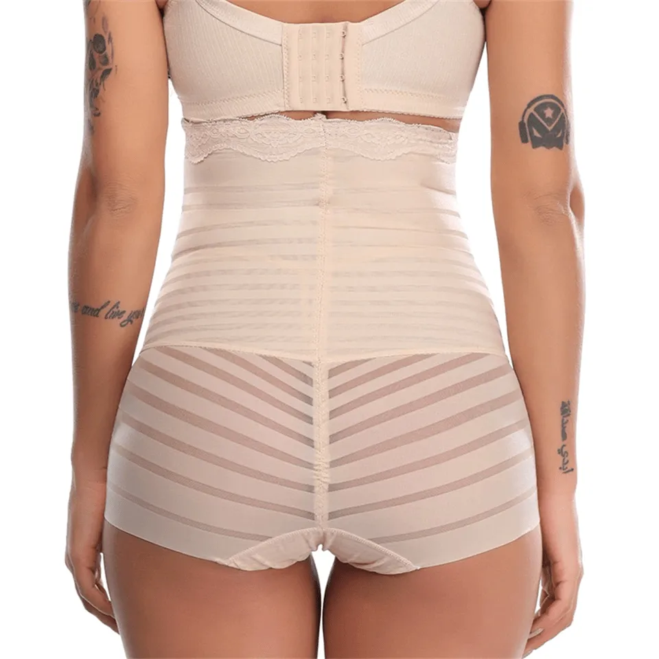 Women High-Waist Tummy Control Bands Shaper Panty