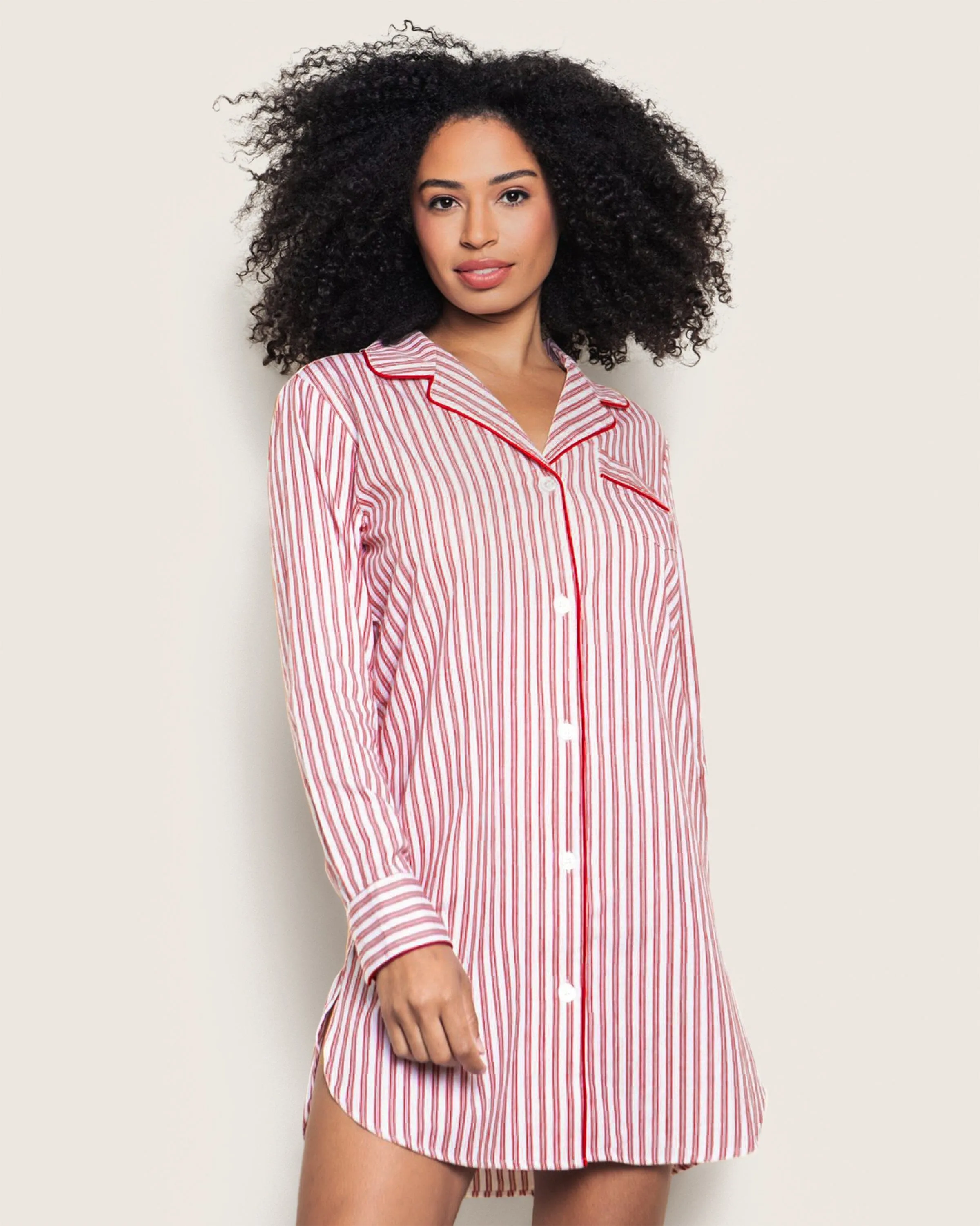 Women's Nightshirt | Antique Red Ticking